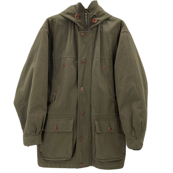 L.L. Bean Other - LL Bean Blanket Lined Hooded Jacket Mens Tall Large Green‎